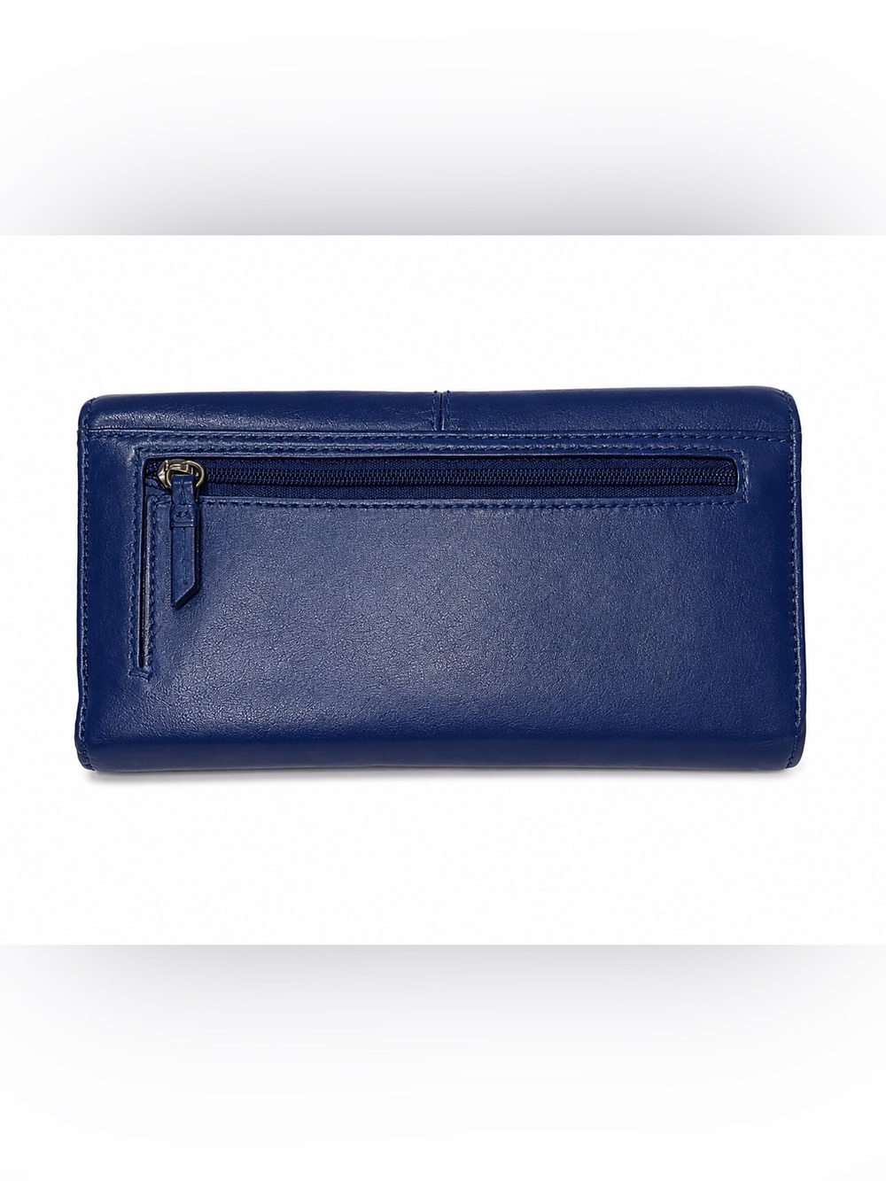 COACH Ashley Wallet & Checkbook Cover Royal Blue Glove Tanned Leather Y2K EUC - Picture 2 of 5